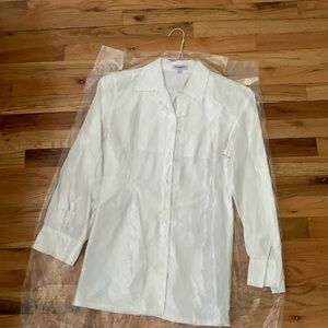 Club Med white cotton embroidered GO blouse size Medium